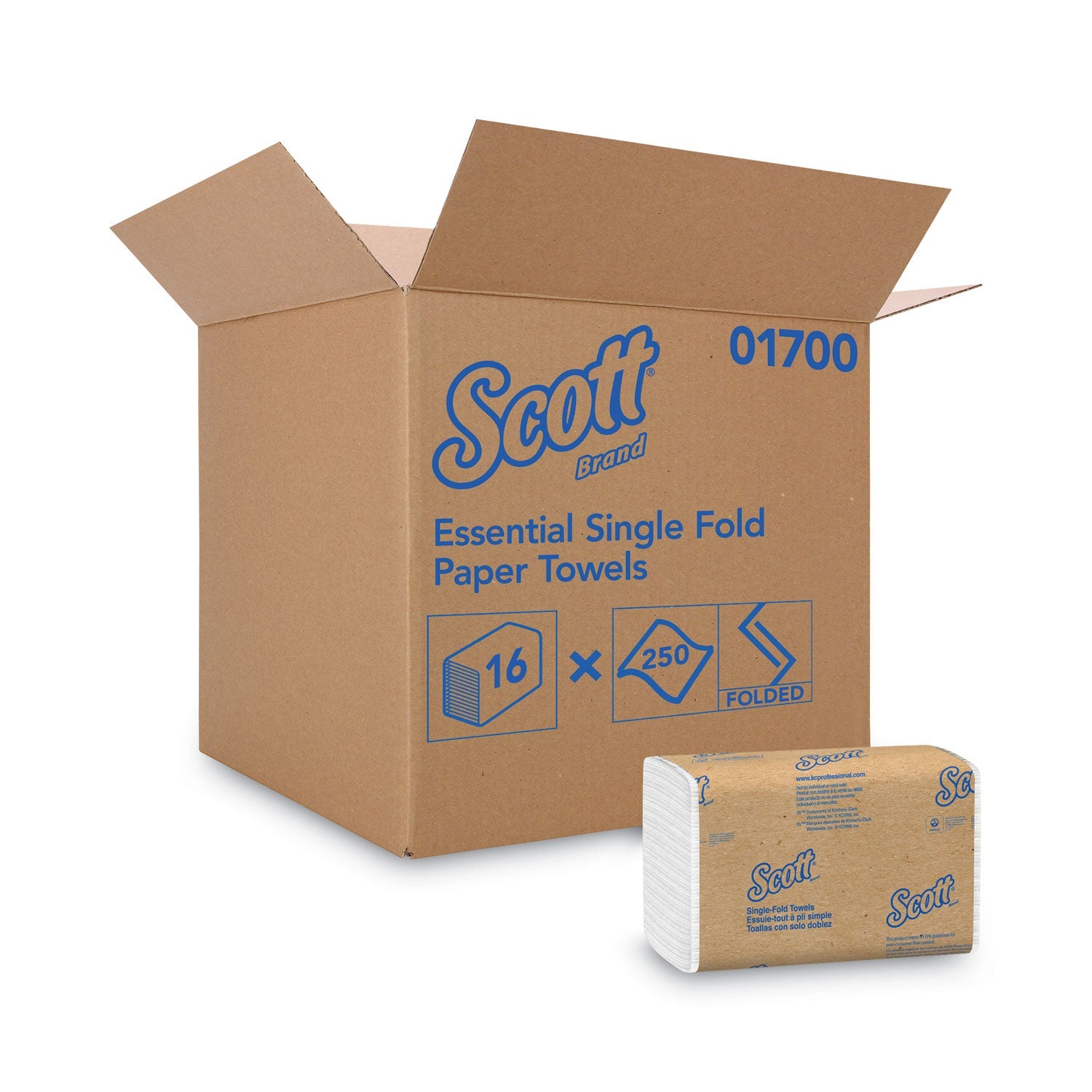 scott-01700-white-singlefold-bulk-paper-towels-num-kim01700_1